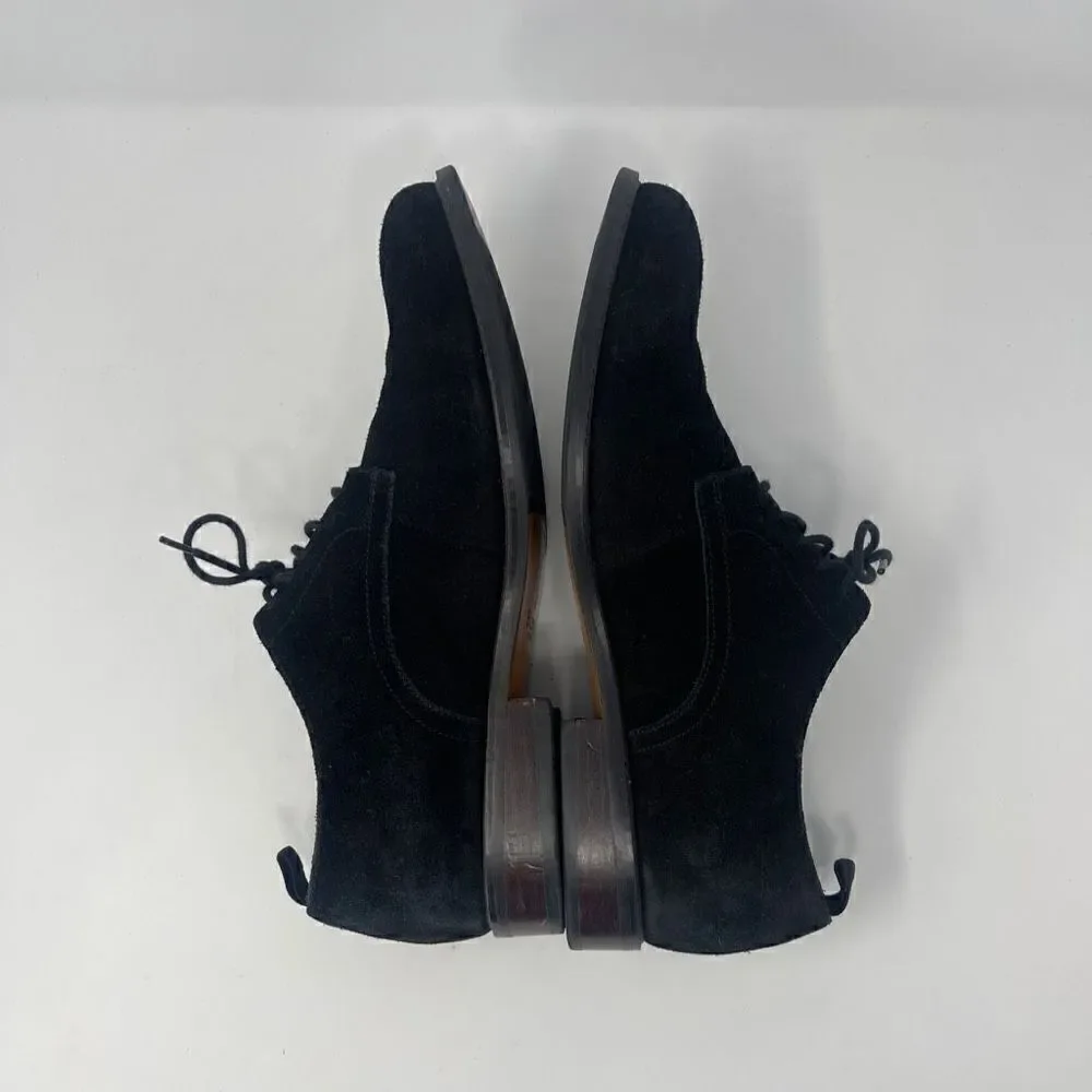 Blondo Men's Black Suede Kenny Plain Toe Derby Shoes Size 11M